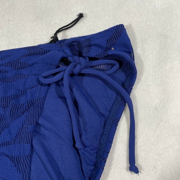 NEW Robin Piccone Hana Side‎ Tie String Bikini Bottom Sapphire [SZ Large ] - Picture 4 of 9